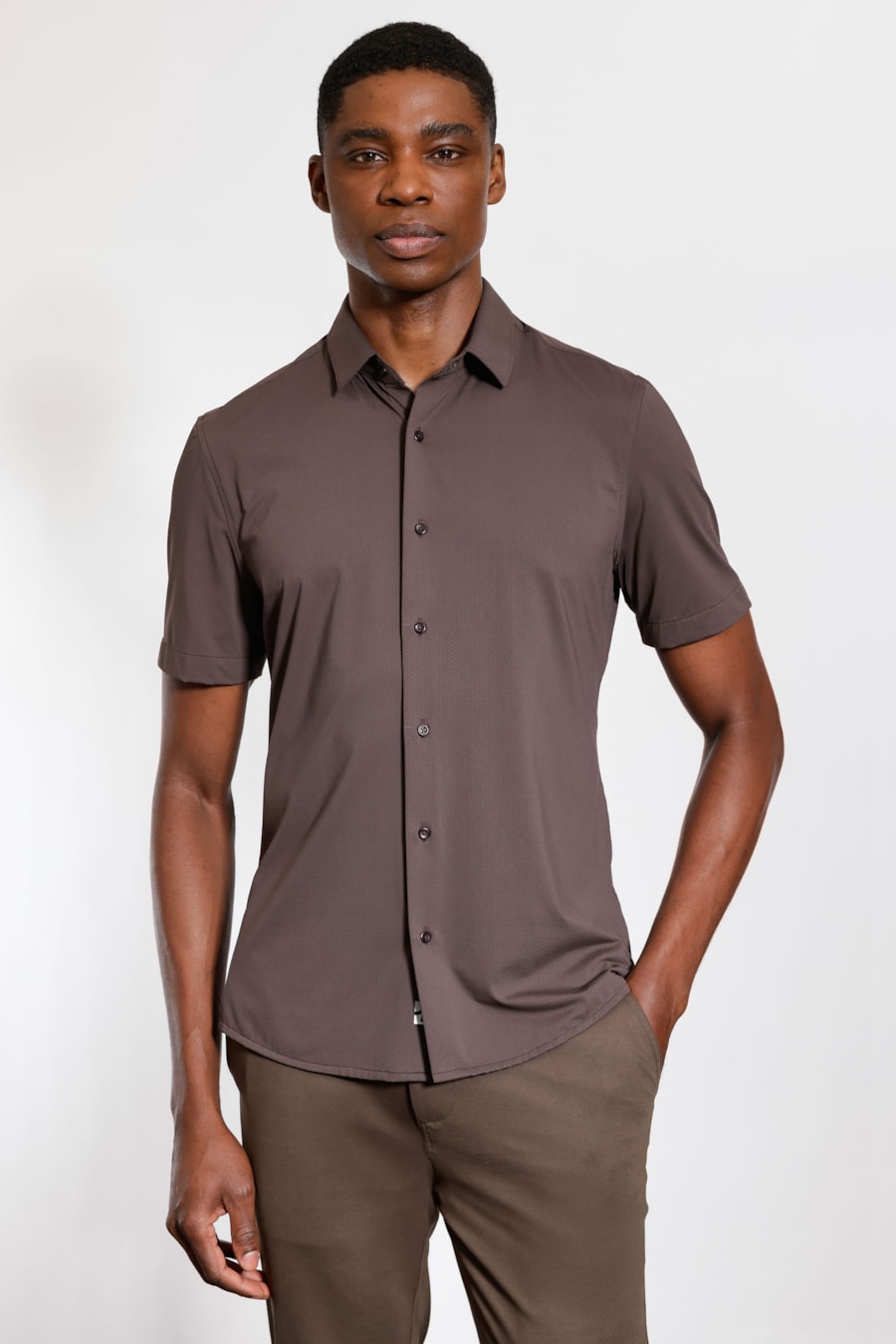 Camisa Manga Curta Bold Everyday Chocolate — foto 1 de 5
