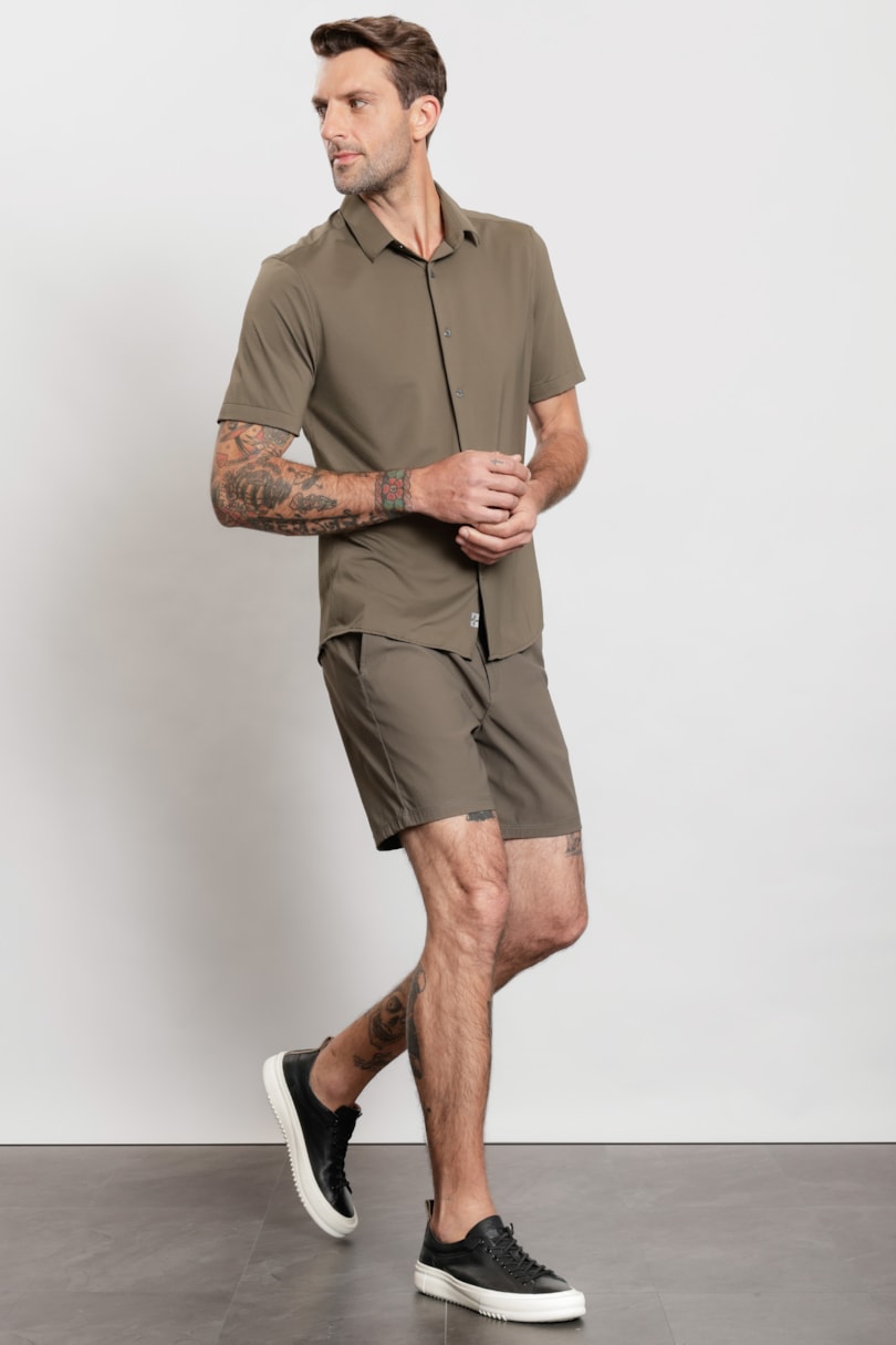 Camisa Manga Curta Bold Everyday Verde Militar