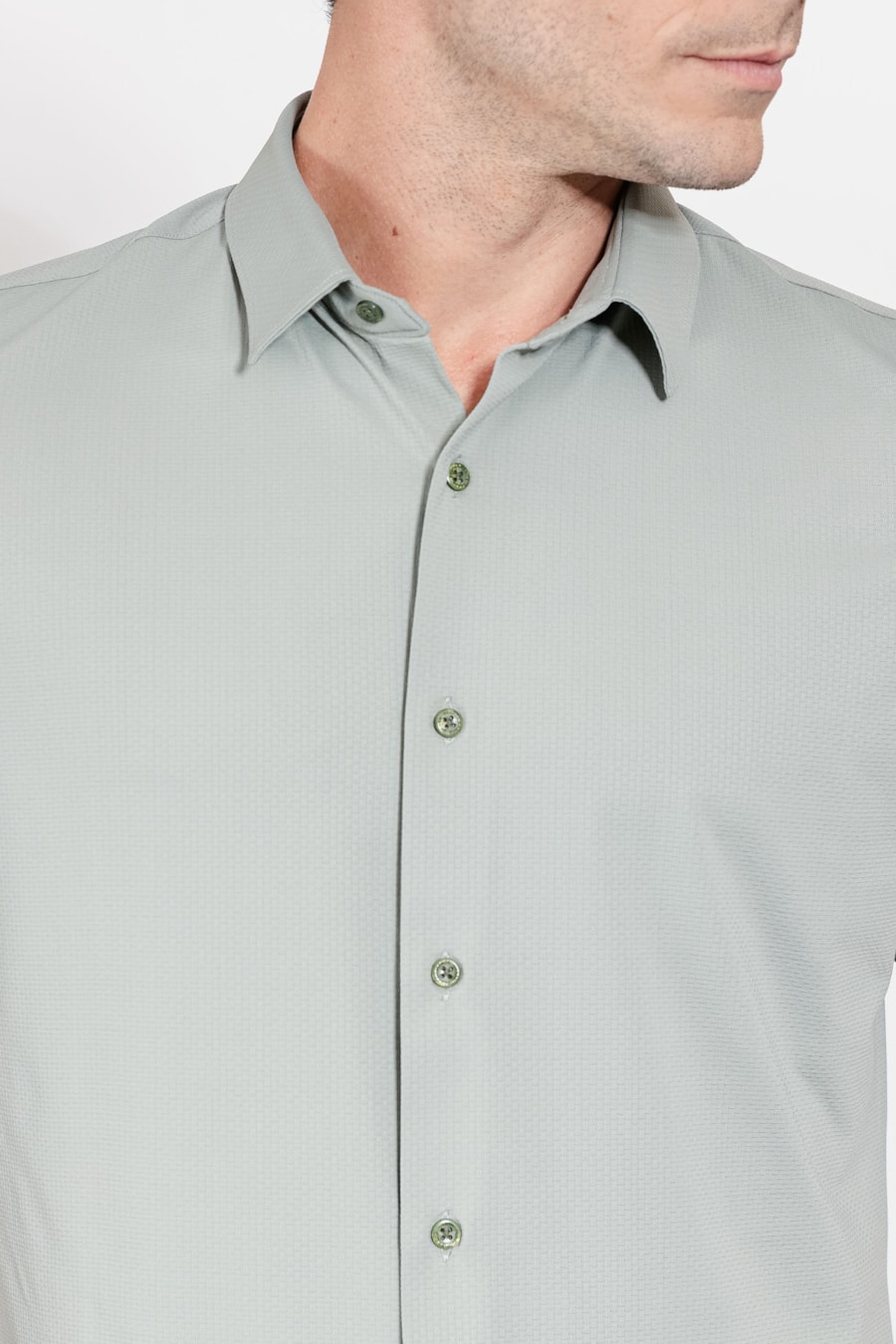 Camisa Manga Curta Bold Everyday Verde Pistache — foto 3 de 5