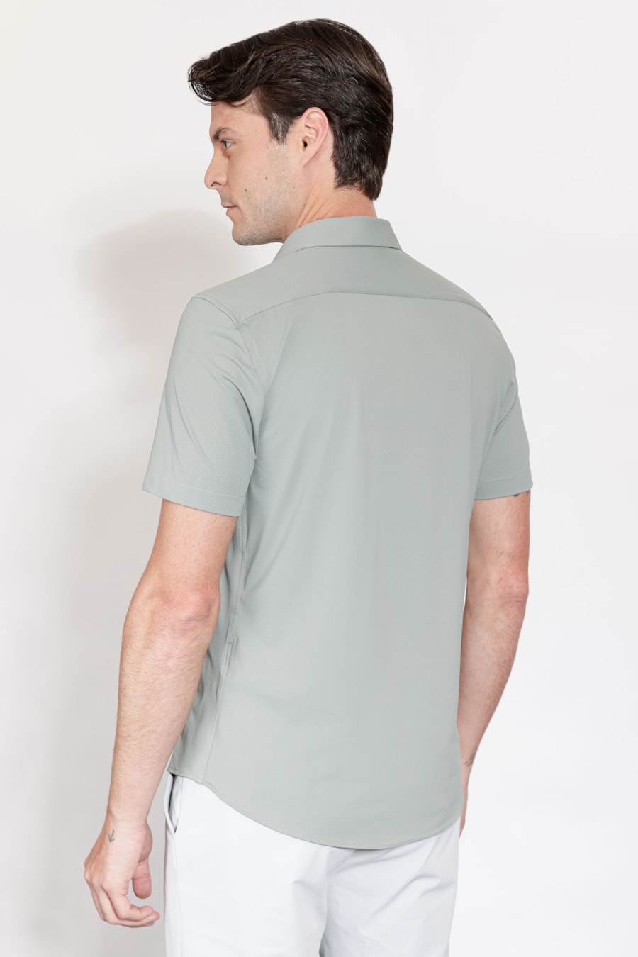 Camisa Manga Curta Bold Everyday Verde Pistache — foto 4 de 5