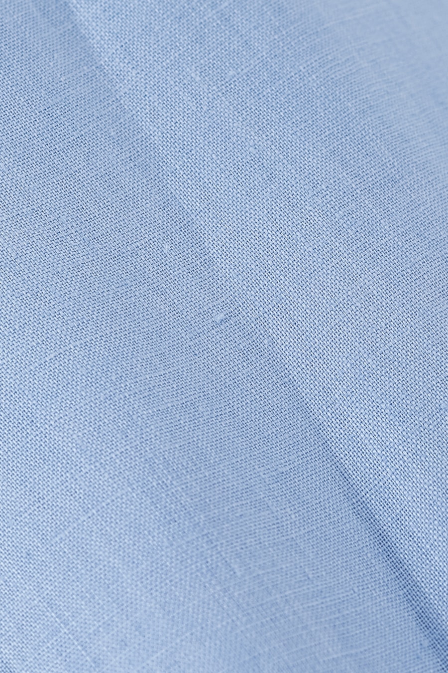 Camisa Manga Curta Box Linho Vista Embutida Azul — foto 6 de 6