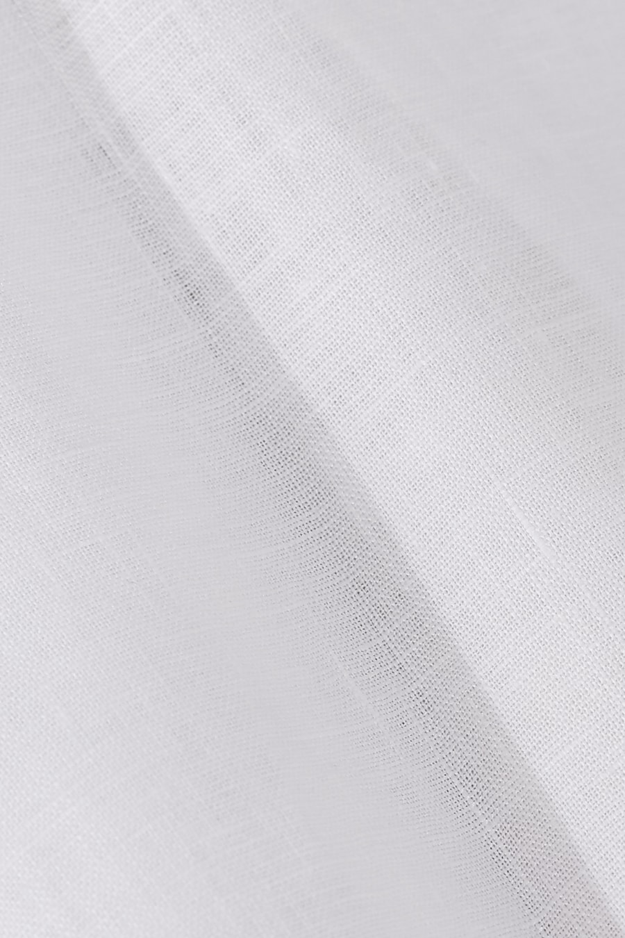 Camisa Manga Curta Box Linho Vista Embutida Branco — foto 6 de 6