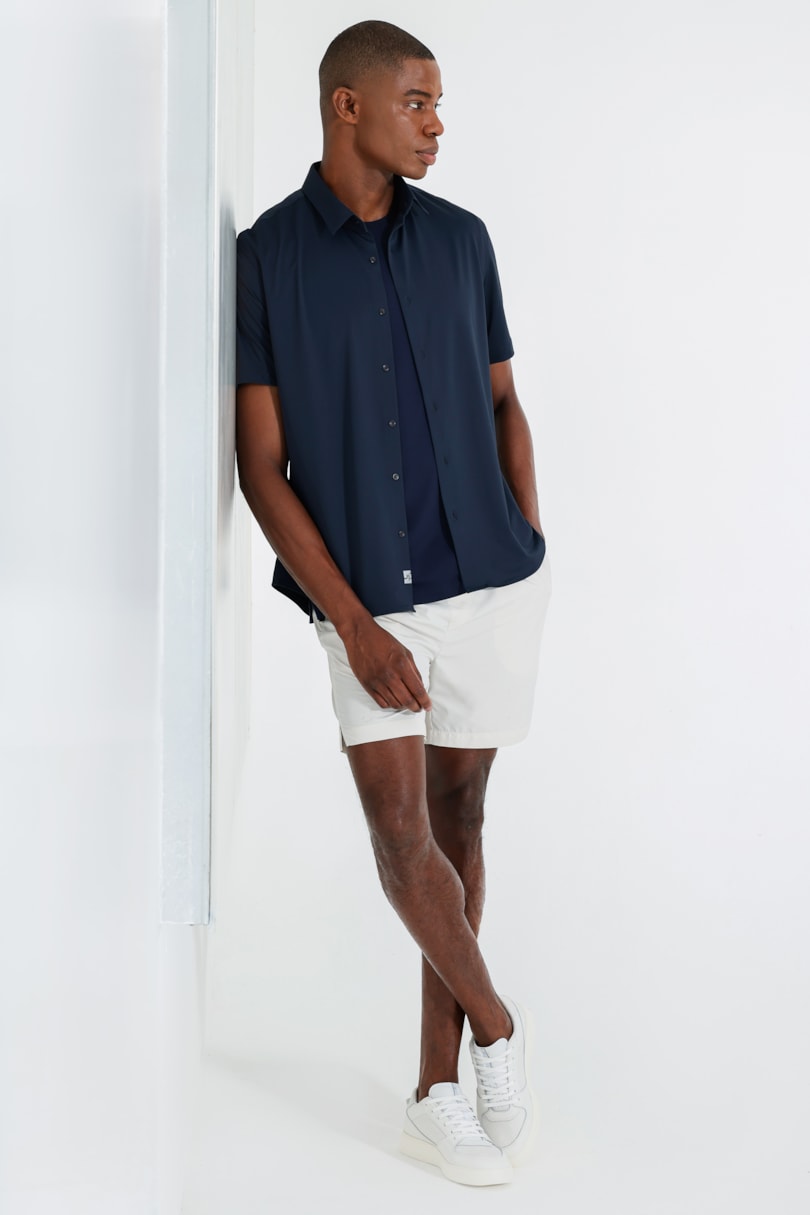 Camisa Manga Curta Classic Everyday Azul Marinho