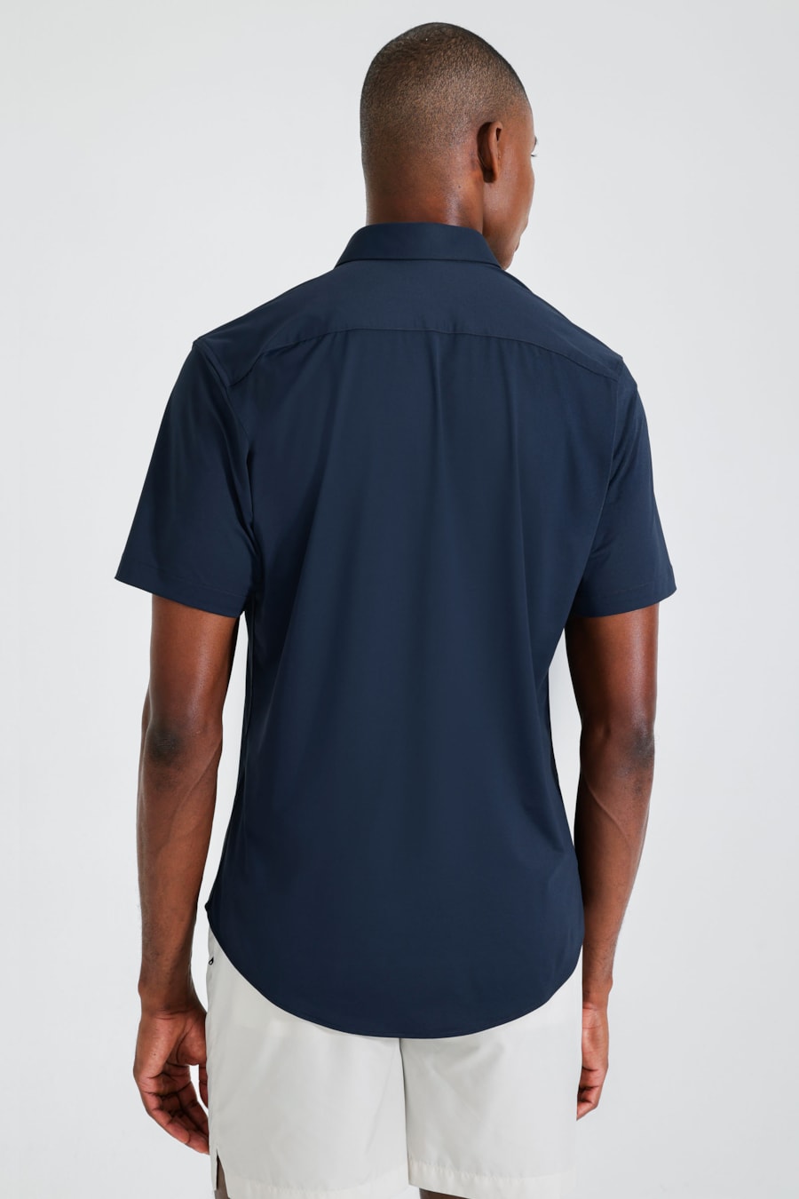 Camisa Manga Curta Classic Everyday Azul Marinho — foto 4 de 5