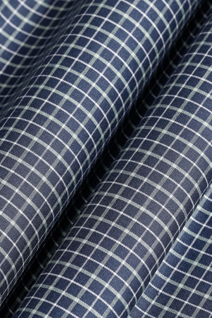 Camisa Manga Curta Cosmo Regular Mini Xadrez Marinho C/ Verde — foto 6 de 6