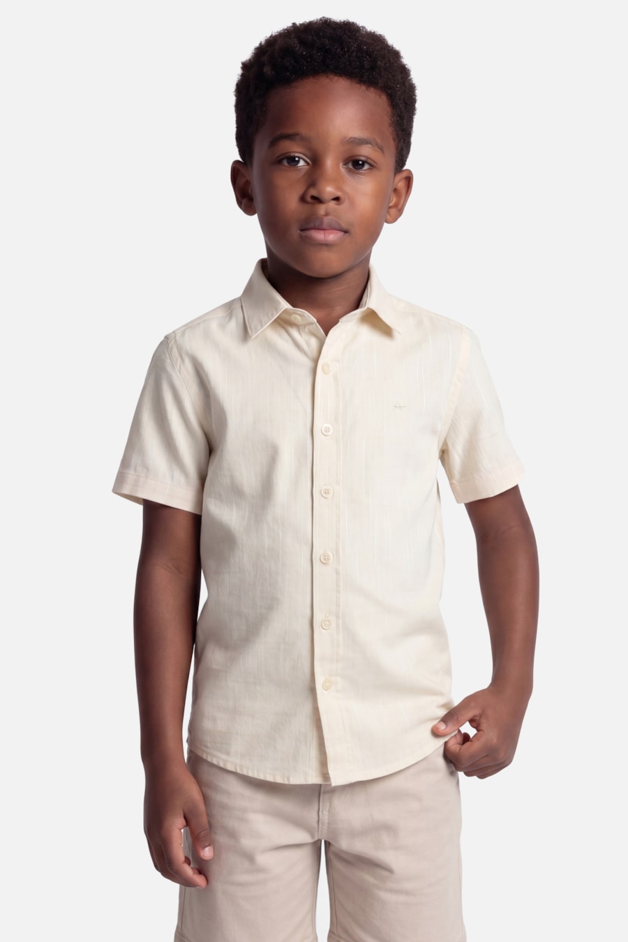 Camisa Manga Curta Infantil Flamê Bosco Amarelo — foto 1 de 5