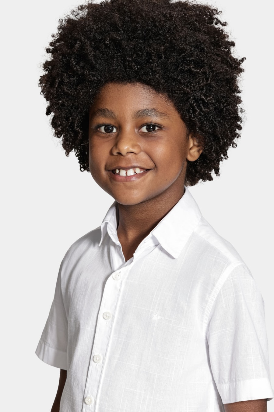 Camisa Manga Curta Infantil Flamê Bosco Branco — foto 3 de 8