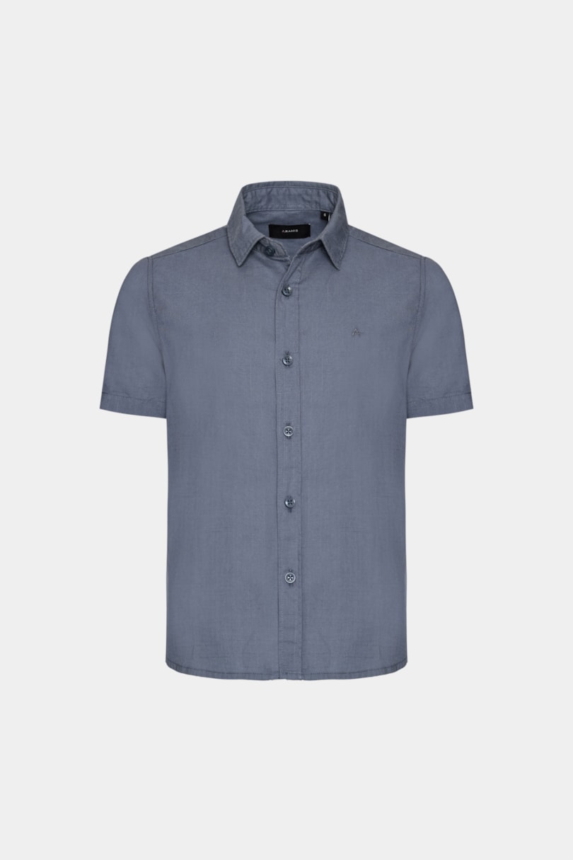 Camisa Manga Curta Infantil Loop Flame Bosco Azul Indigo