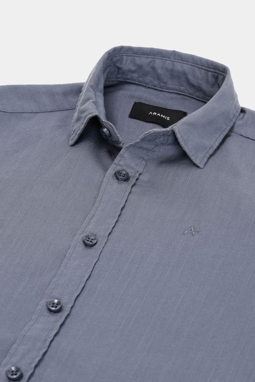 Camisa Manga Curta Infantil Loop Flame Bosco Azul Indigo