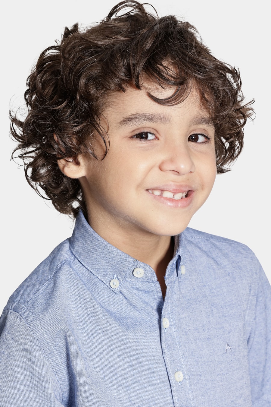 Camisa Manga Curta Infantil Oxford Royal — foto 3 de 7