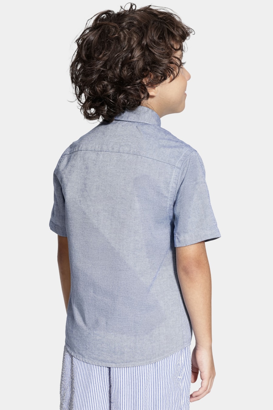 Camisa Manga Curta Infantil Oxford Royal — foto 4 de 7