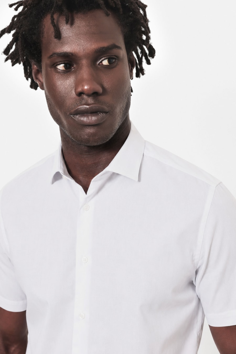 Camisa Manga Curta Linen Flex Branco — foto 3 de 5