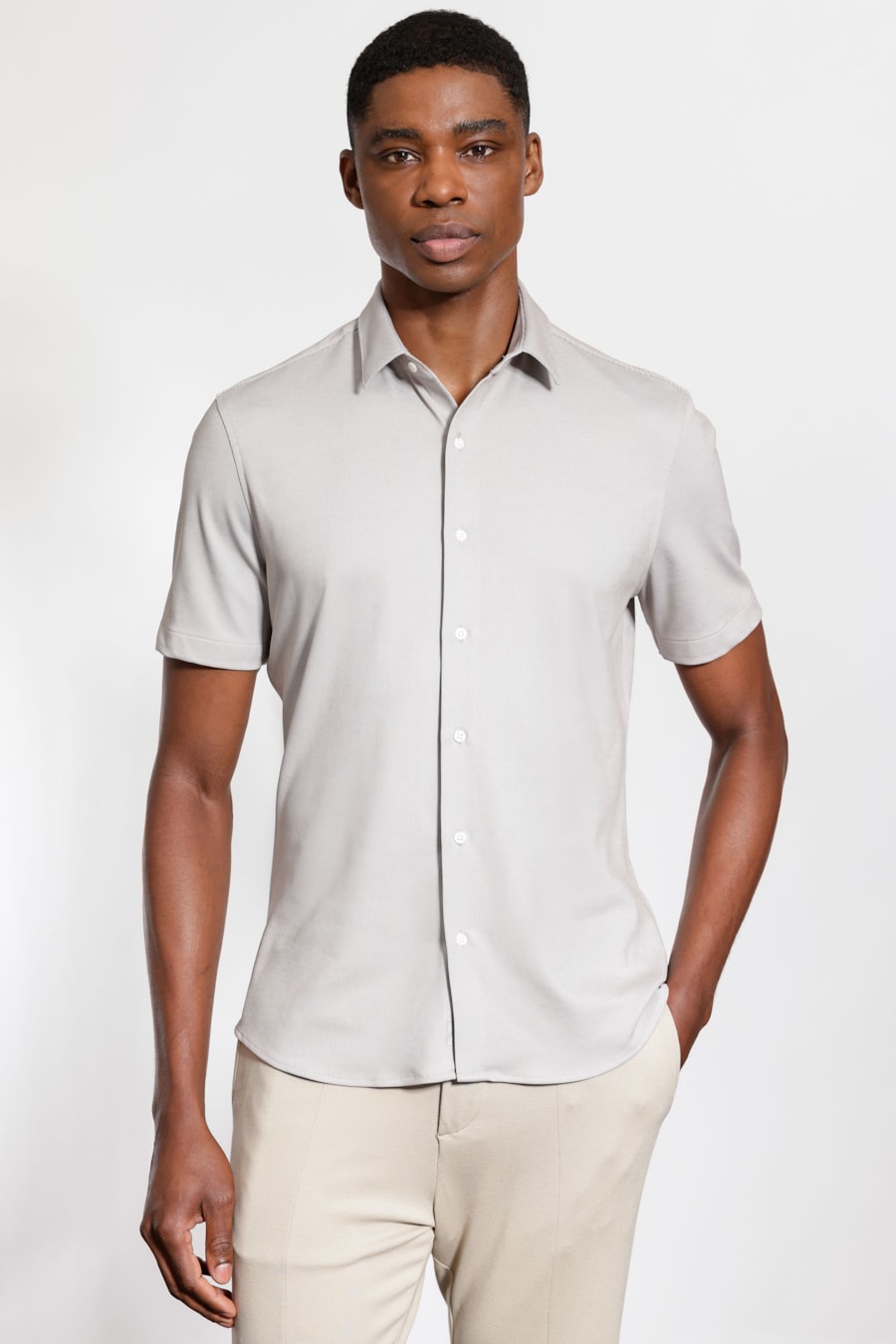 Camisa Manga Curta Malha Texturizada Flex Castor — foto 1 de 5