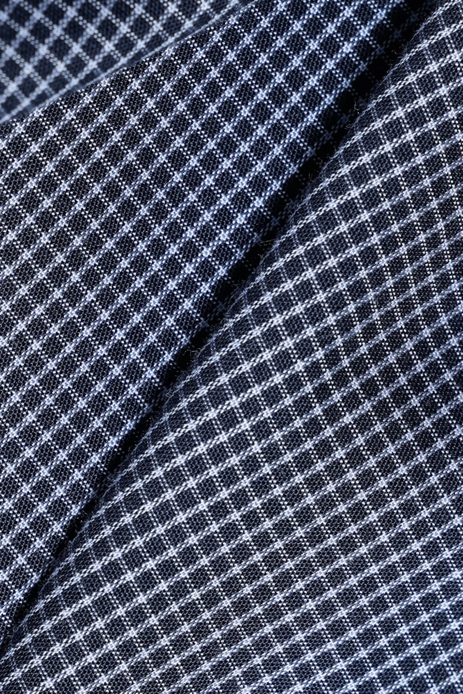 Camisa Manga Curta Micro Xadrez Marinho/Azul Claro — foto 5 de 6