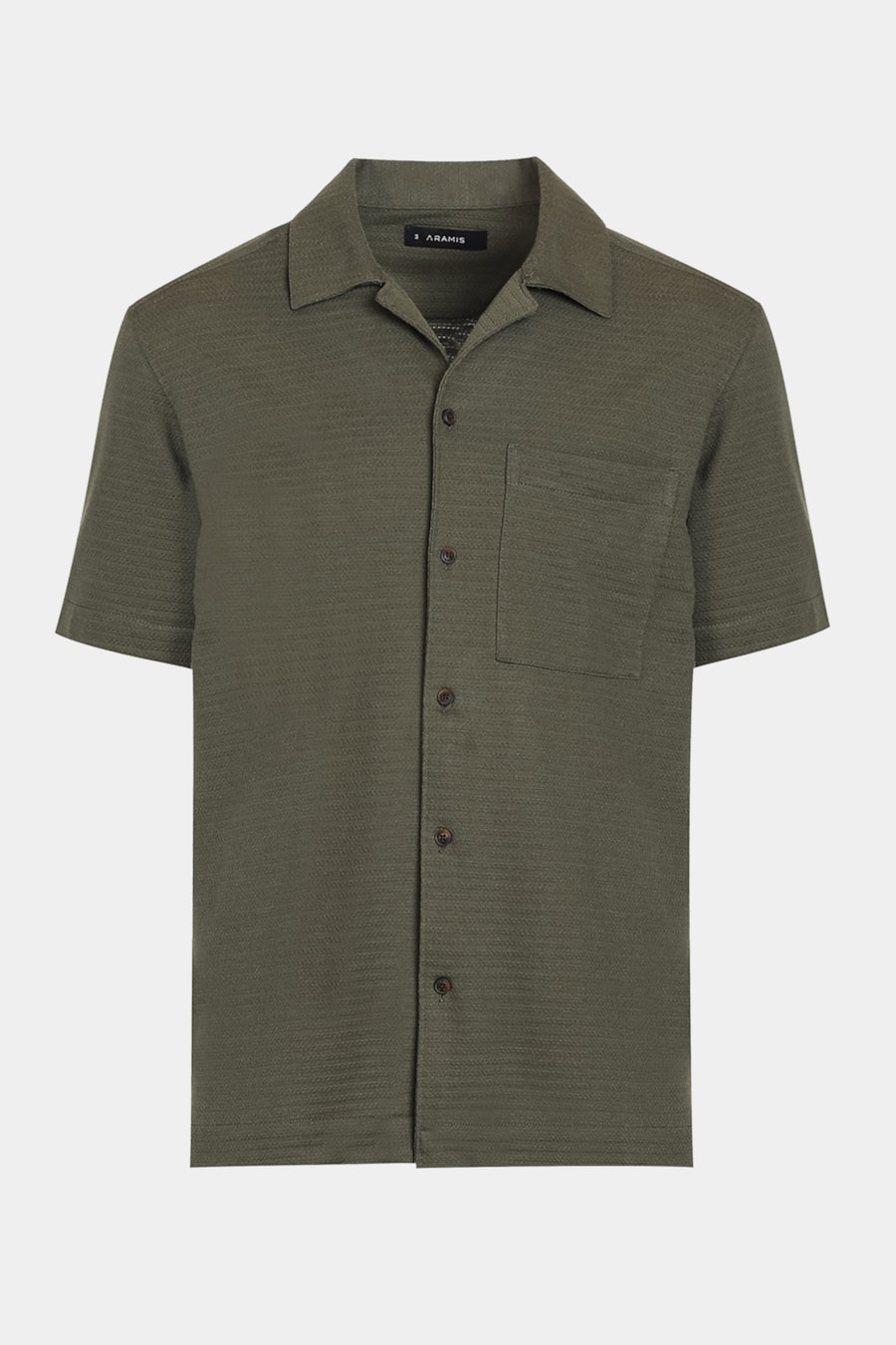 Camisa Manga Curta Move Regular Maquineta Rústica Com Bolso Verde Militar