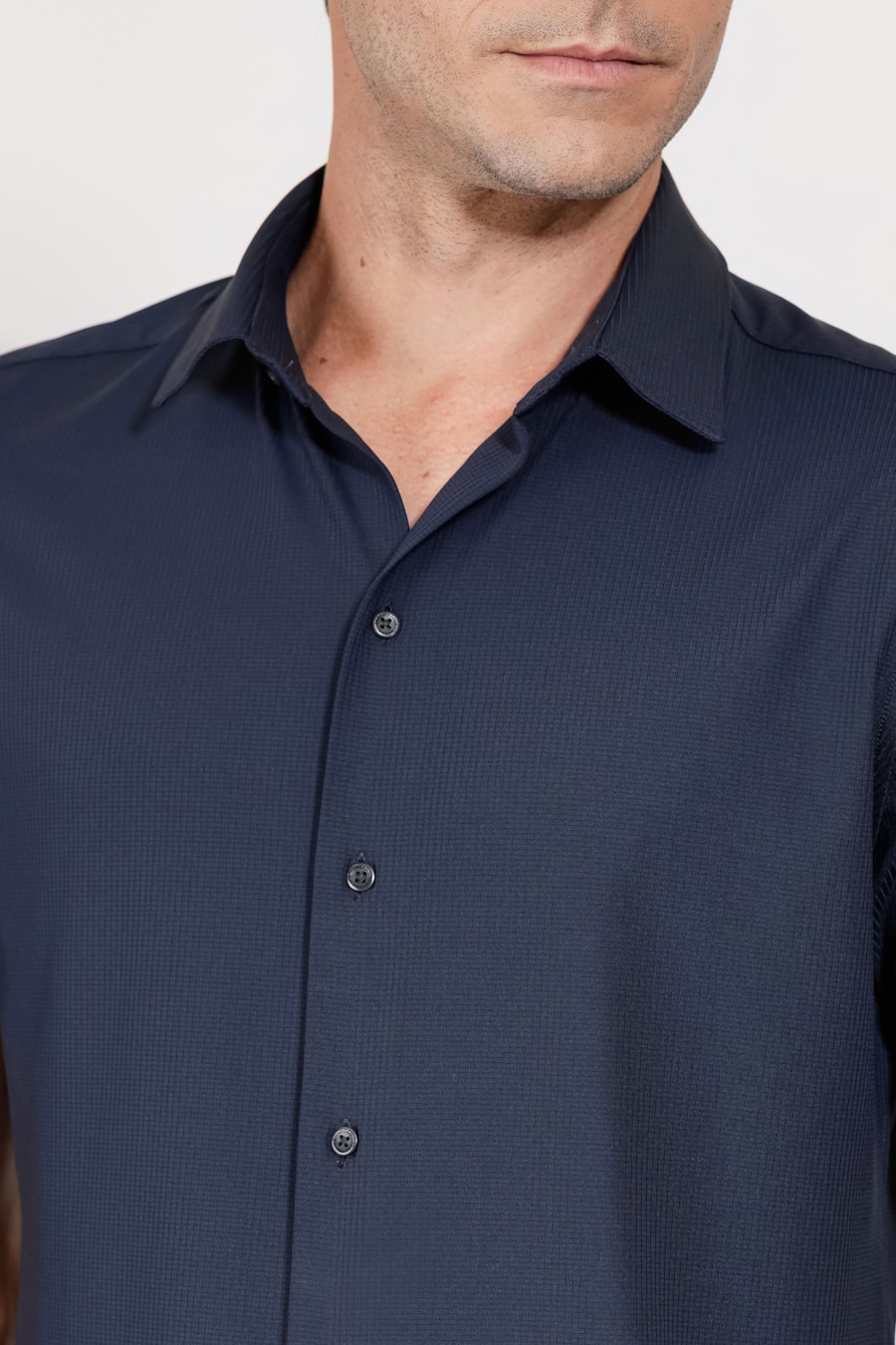 Camisa Manga Curta New Bold Marinho — foto 3 de 5