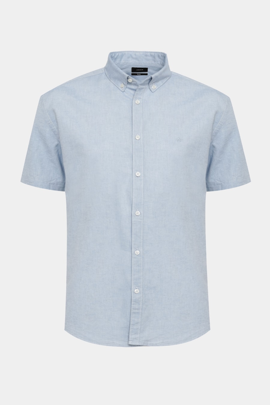 Camisa Manga Curta Oxford Azul — foto 5 de 5