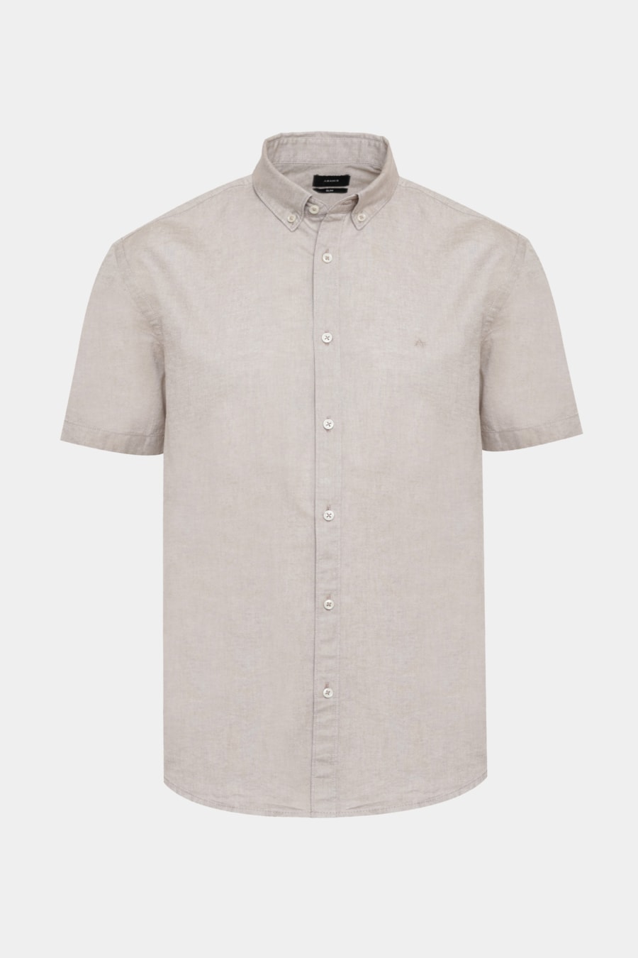 Camisa Manga Curta Oxford Castor — foto 5 de 5