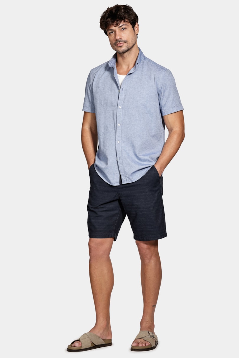 Camisa Manga Curta Oxford Royal