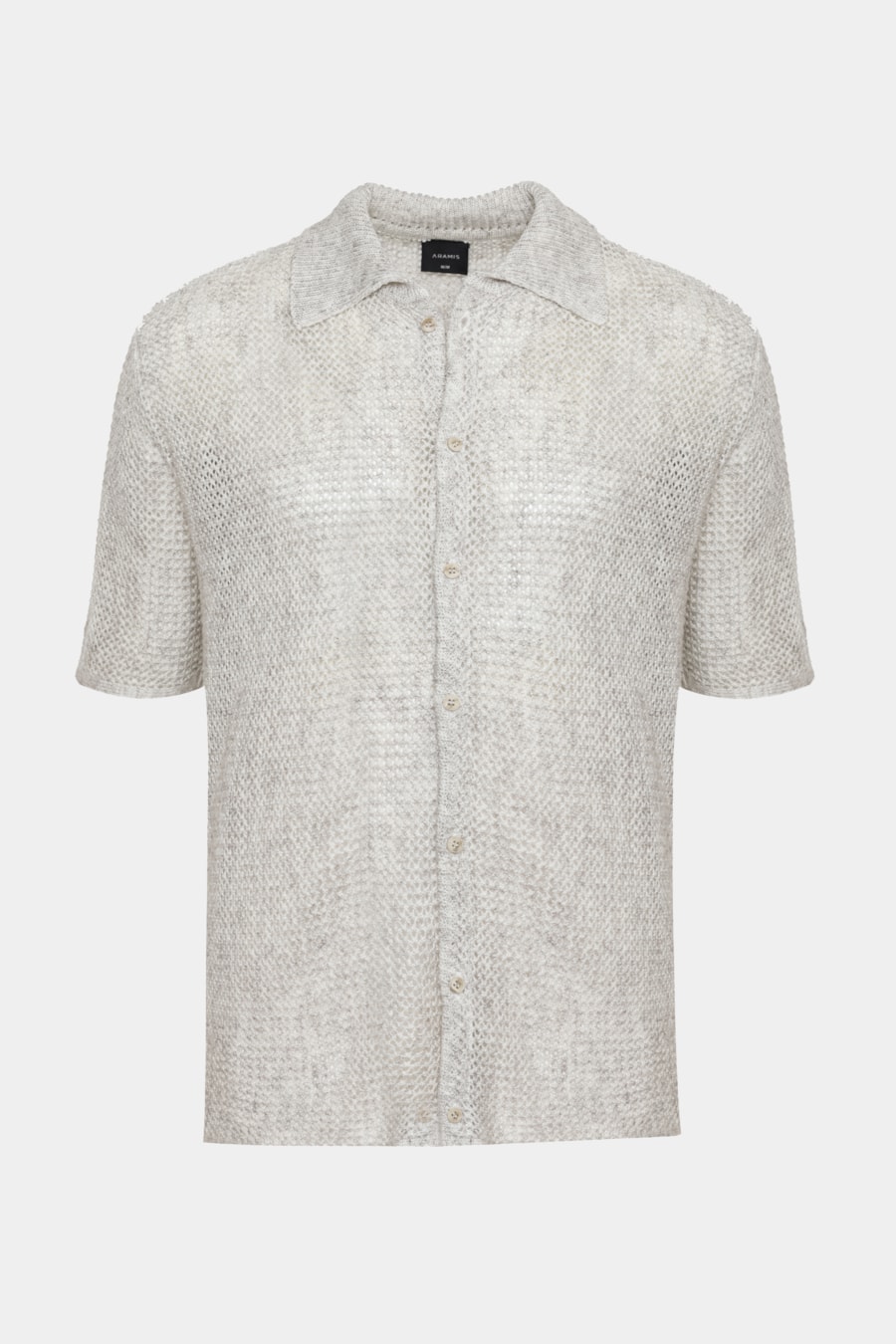 Camisa Manga Curta Ponto Crochê Relaxed Natural — foto 5 de 5