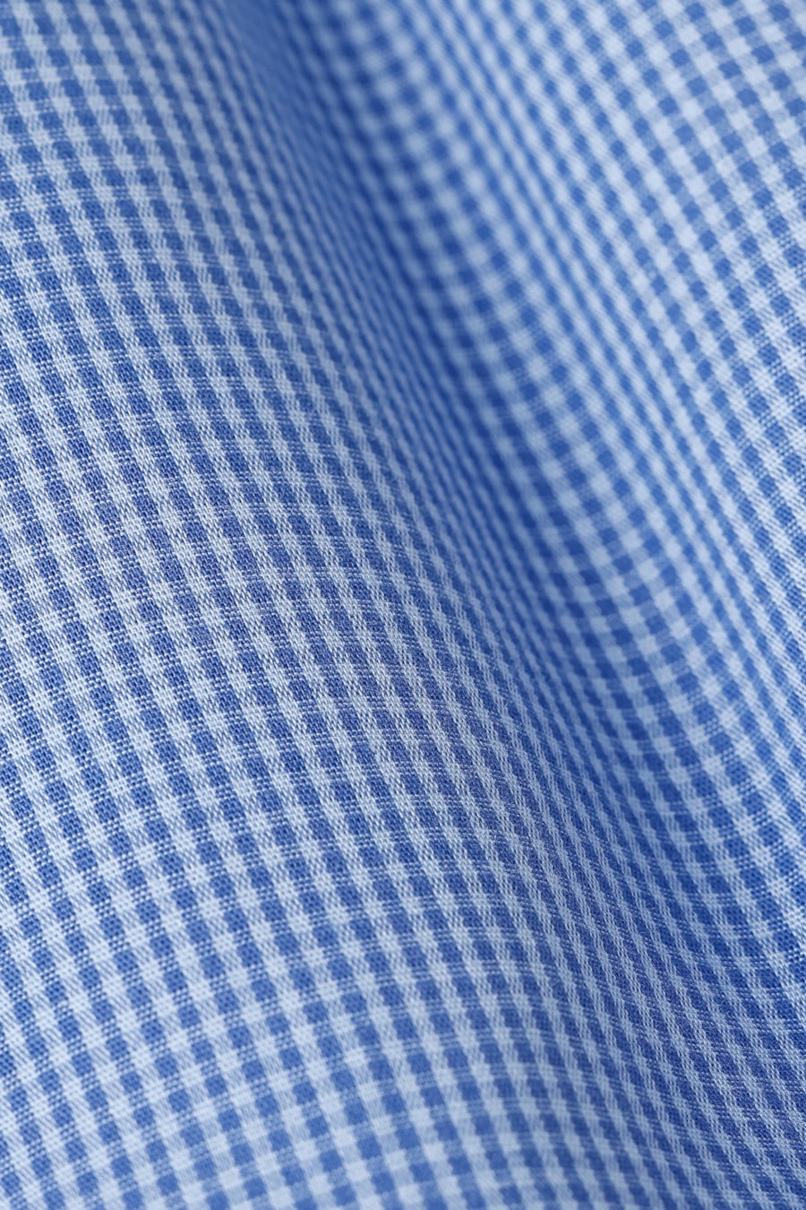 Camisa Manga Curta Regular Algodão Damero Azulclaro C/ Azul — foto 6 de 6