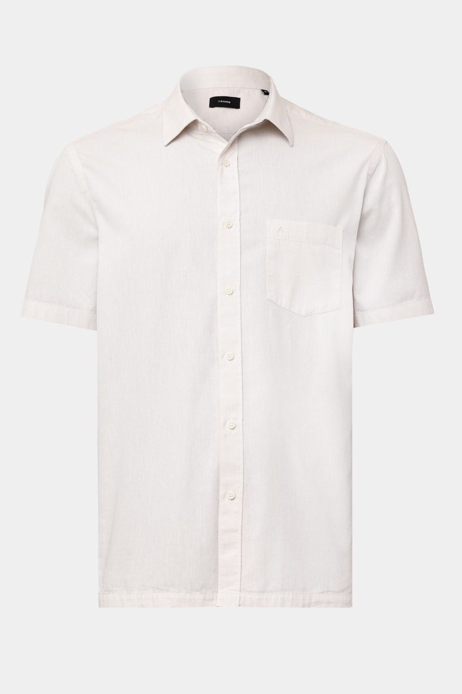 Camisa Manga Curta Regular Algodao Mescla Lotte Natural — foto 5 de 6