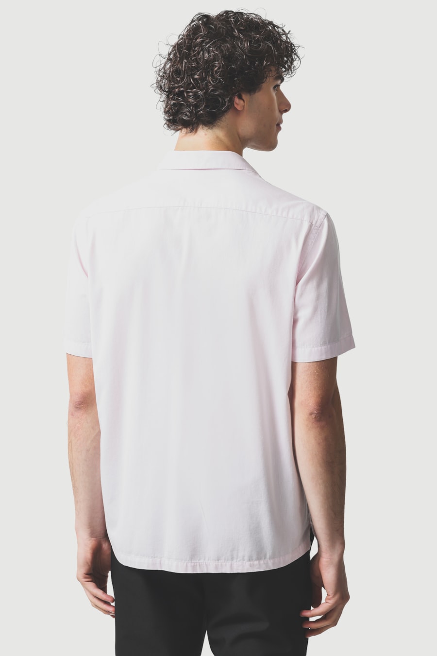 Camisa Manga Curta Regular Algodao Mescla Lotte Rosa — foto 4 de 6