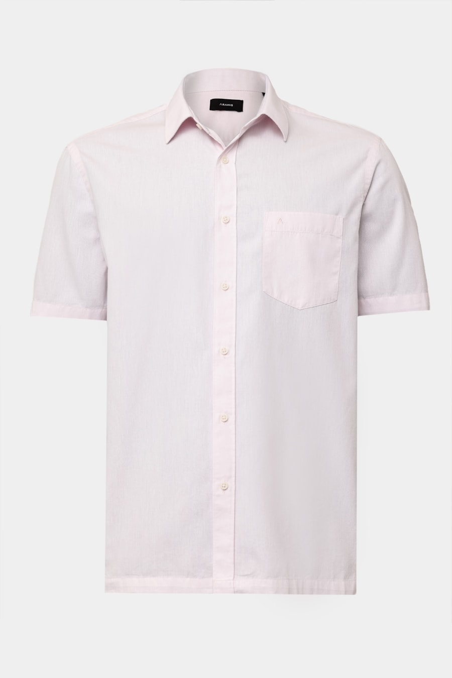 Camisa Manga Curta Regular Algodao Mescla Lotte Rosa — foto 5 de 6