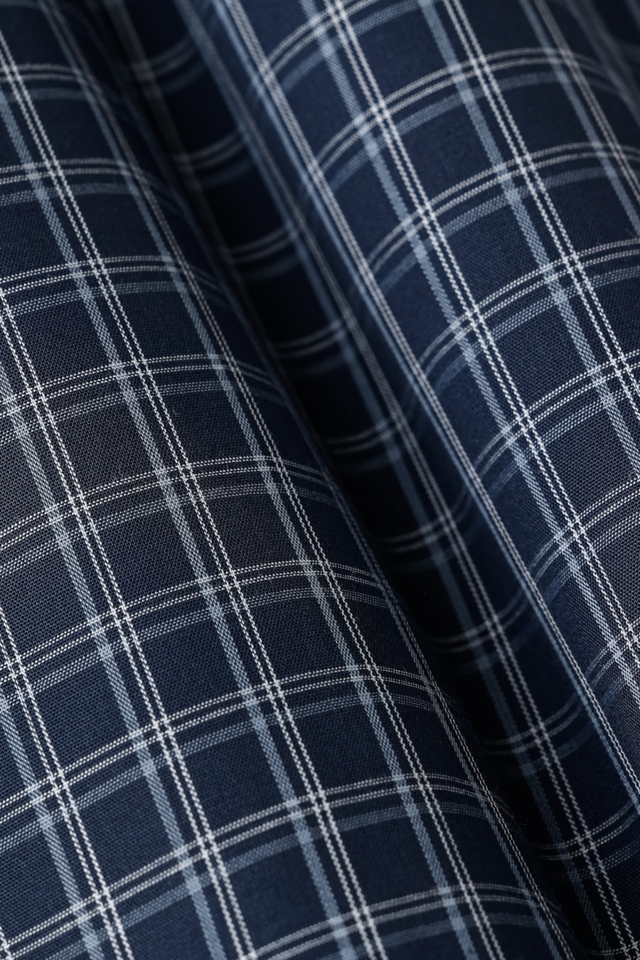 Camisa Manga Curta Regular Algodao Xadrez Marinho/Azul Claro — foto 6 de 6