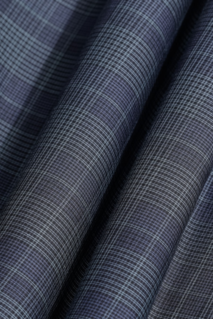Camisa Manga Curta Regular Algodão Xadrez Preto C/Cinza — foto 6 de 6
