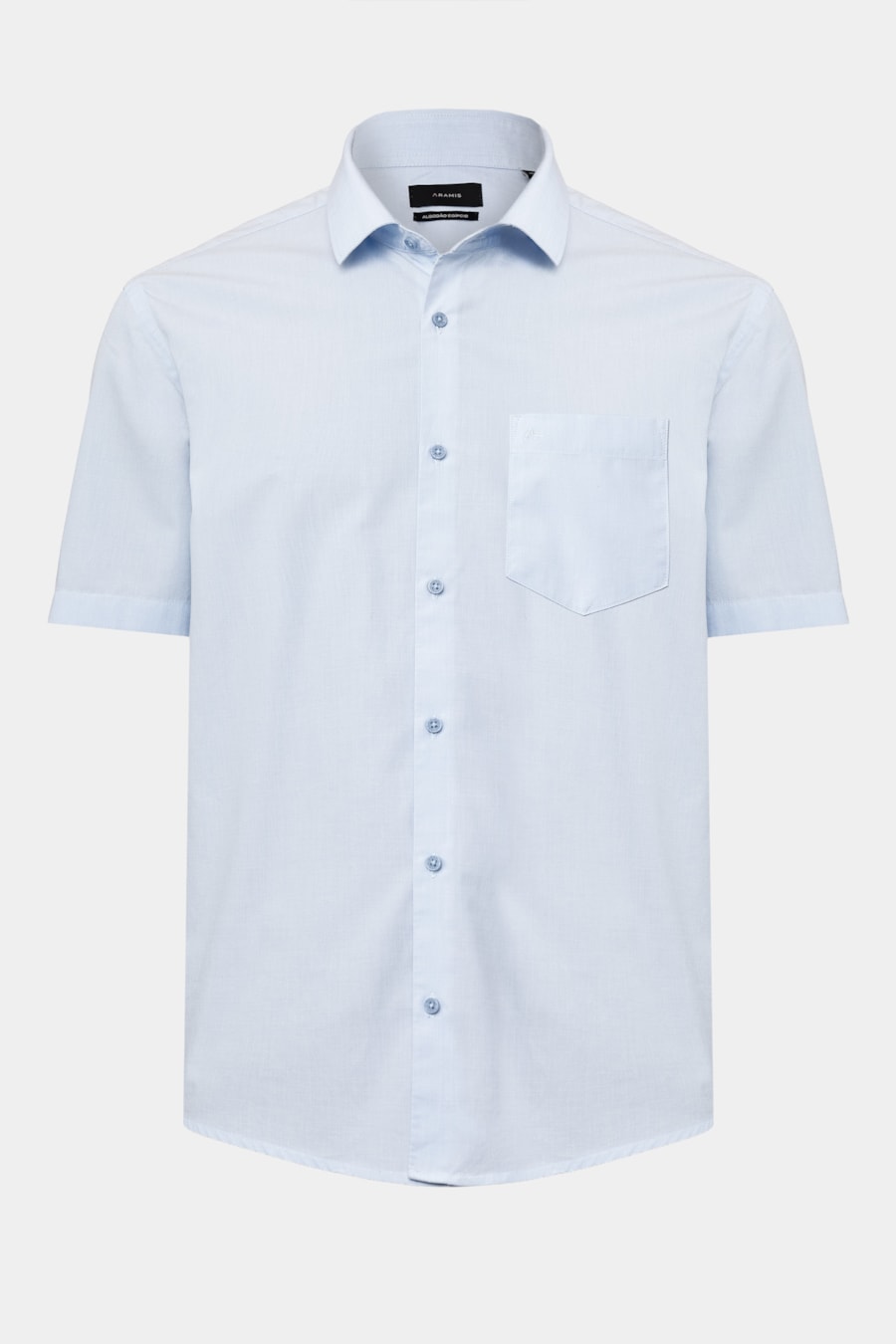 Camisa Manga Curta Regular Fil 50 Egipcio Barolo Azul Claro — foto 5 de 6
