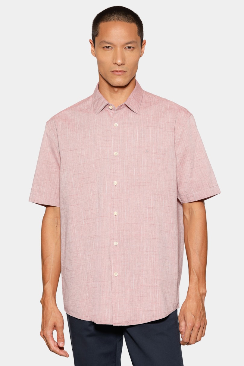 Camisa Manga Curta Regular Flamê Algodao Bosco Telha