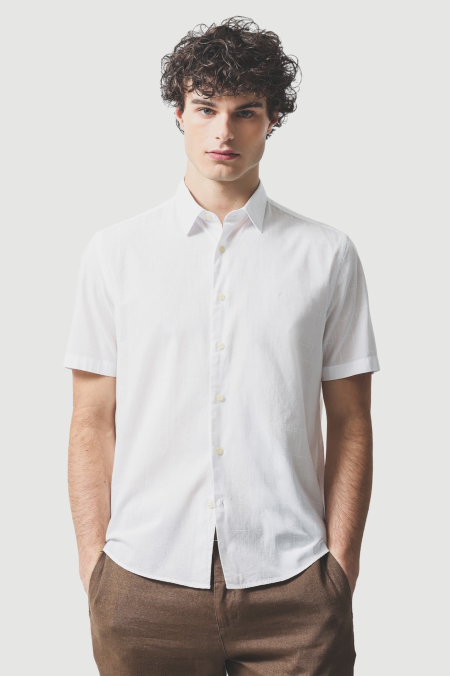 Camisa Manga Curta Regular Flame Bosco Branco — foto 1 de 6