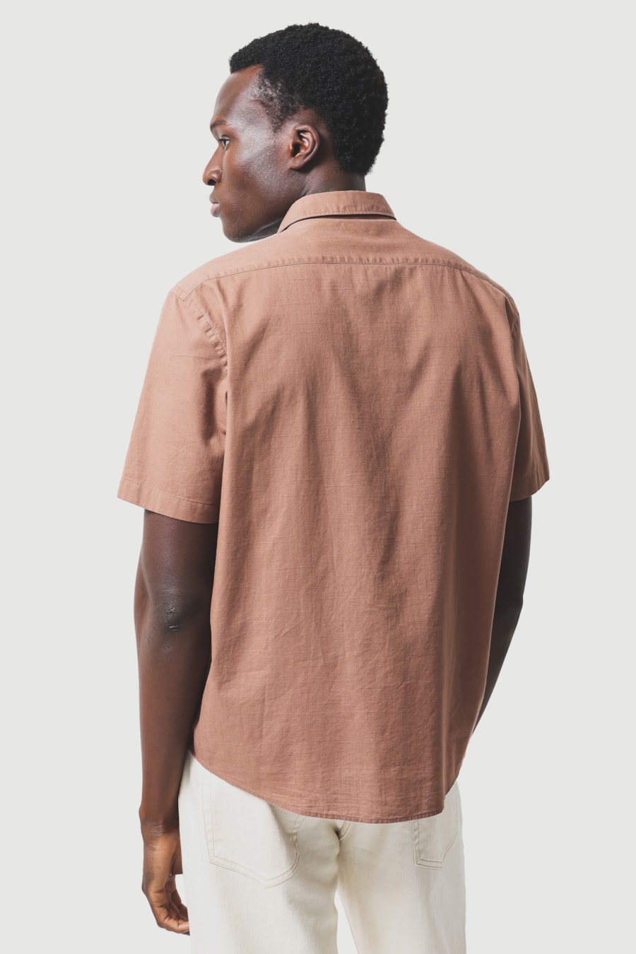 Camisa Manga Curta Regular Flame Bosco Chocolate — foto 4 de 6