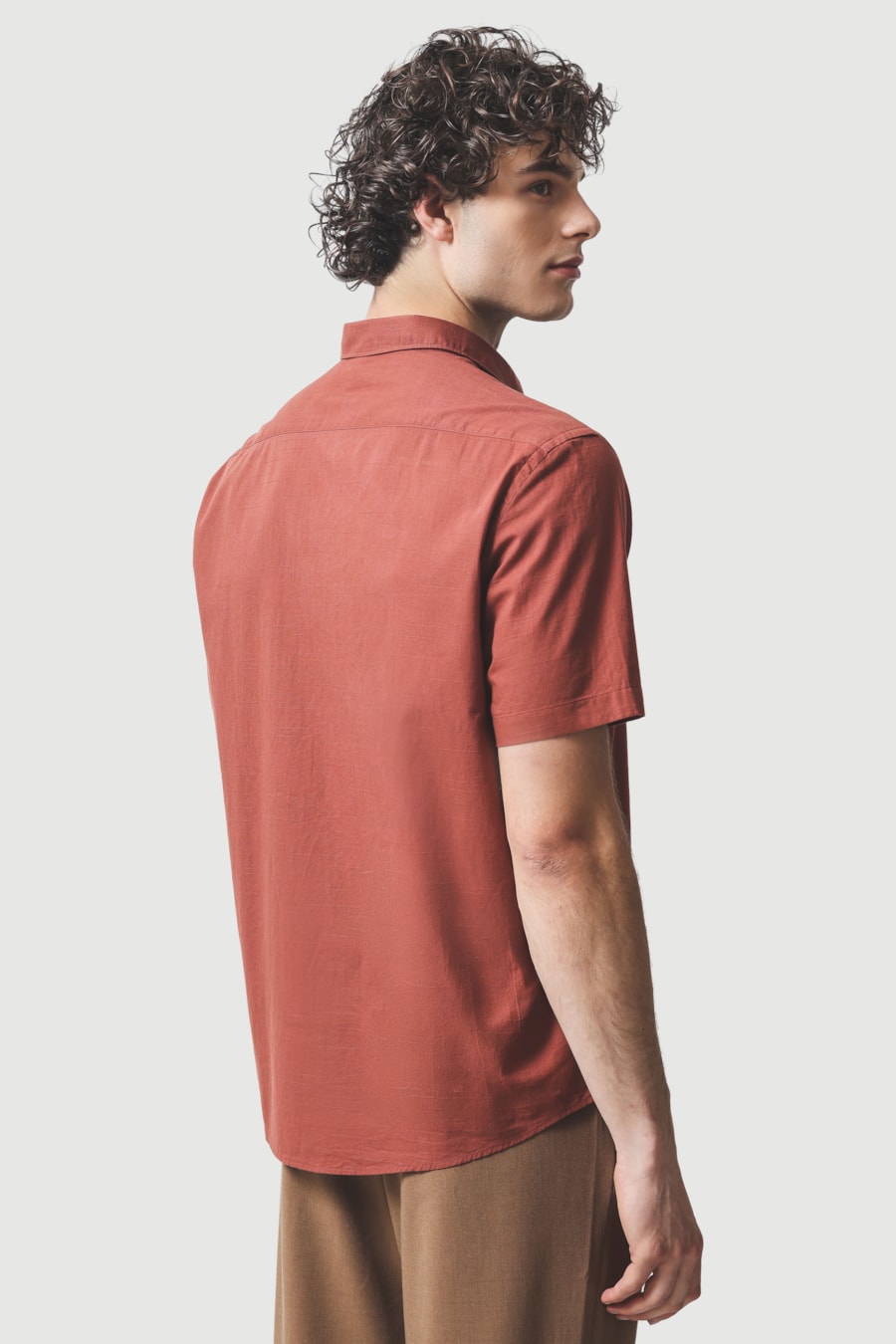 Camisa Manga Curta Regular Flame Bosco Telha — foto 4 de 6