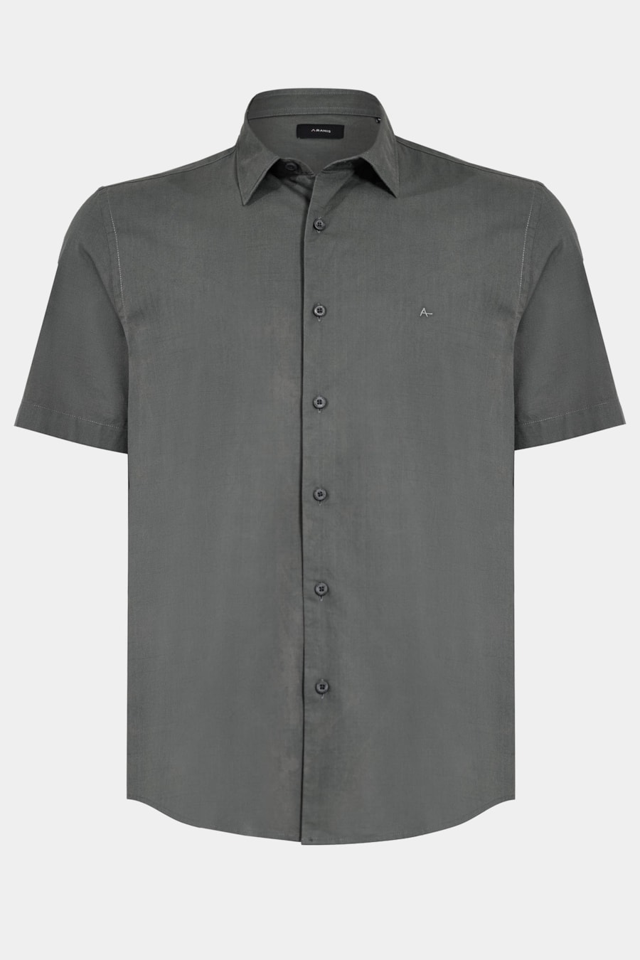 Camisa Manga Curta Regular Flame Bosco Verde Gris — foto 5 de 6