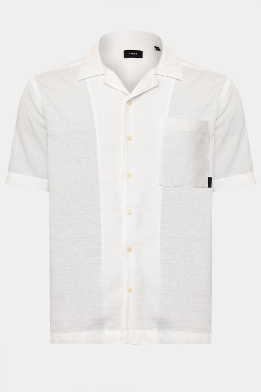 Camisa Manga Curta Regular Flamê Jacquard Off White — foto 6 de 7