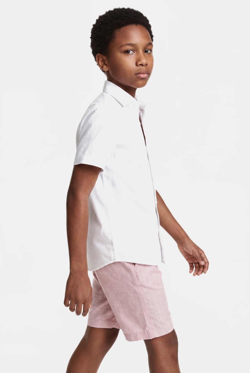 Camisa Manga Curta Regular Infantil Colors Branco