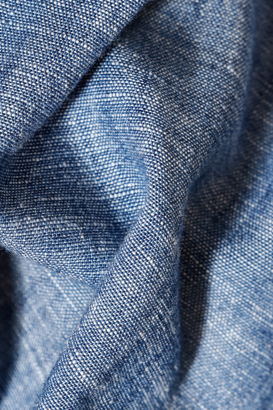 Camisa Manga Curta Regular Jeans em Liocel Azul Jeans — foto 5 de 6