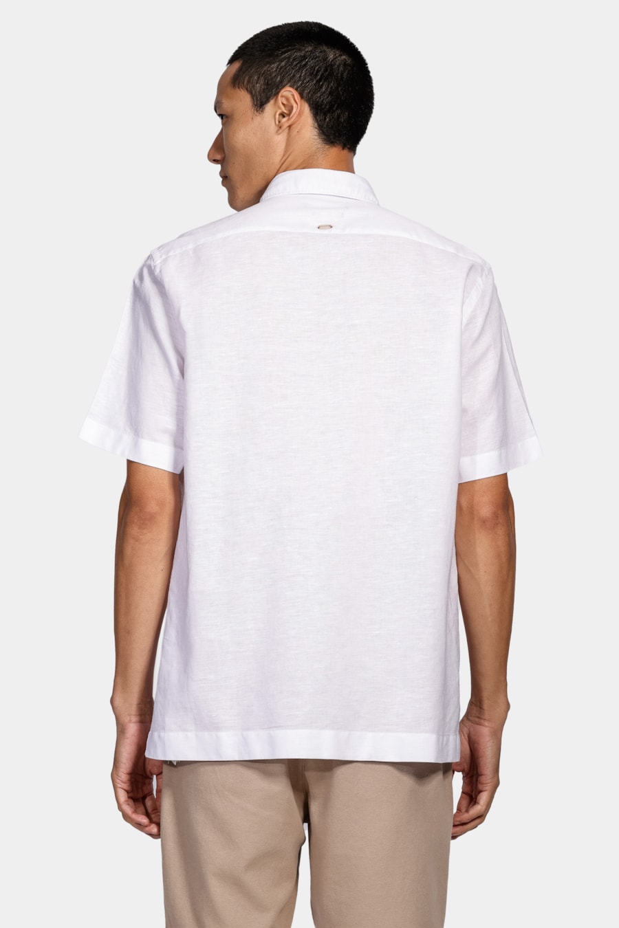 Camisa Manga Curta Regular Linho Algodão Martinelli Branco — foto 4 de 7