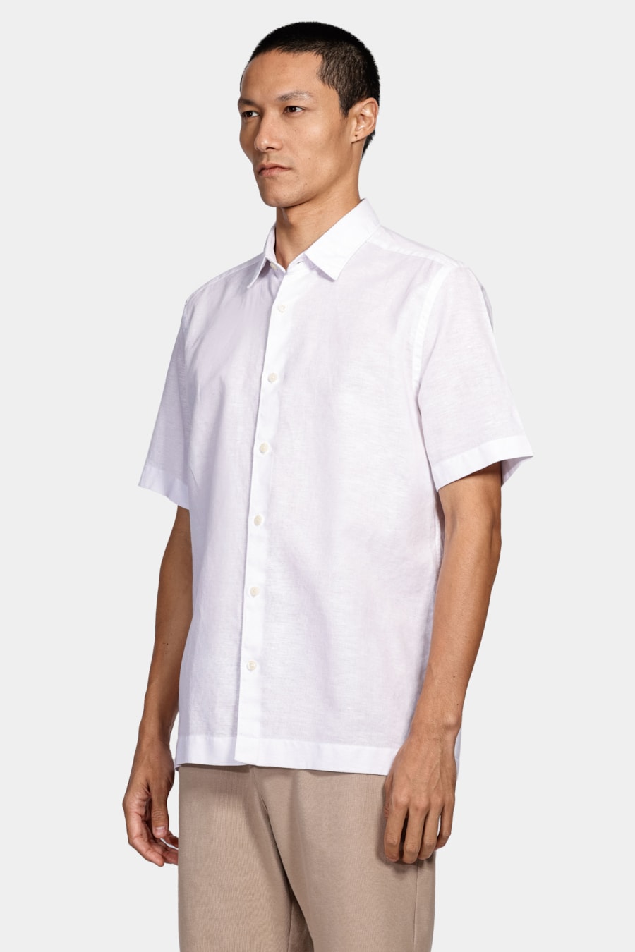 Camisa Manga Curta Regular Linho Algodão Martinelli Branco — foto 1 de 7