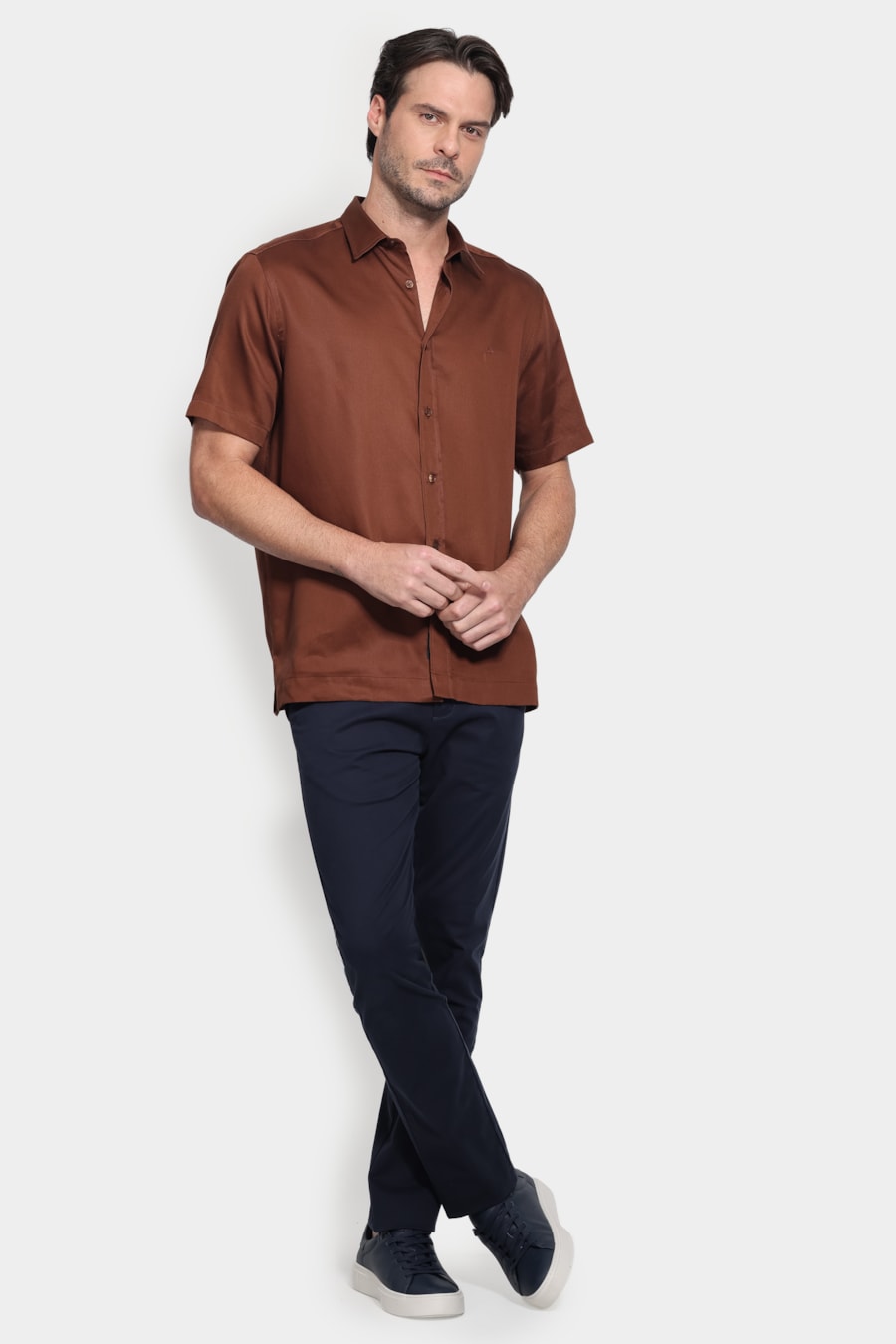 Camisa Manga Curta Regular Liocel Madeira — foto 2 de 6