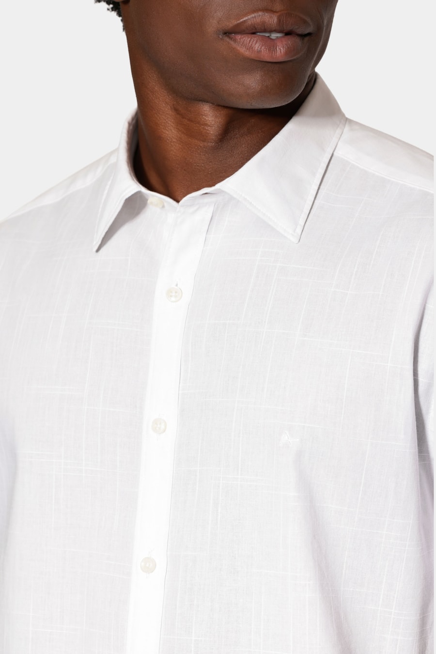 Camisa Manga Curta Regular Loop Flame Bosco Branco — foto 3 de 6