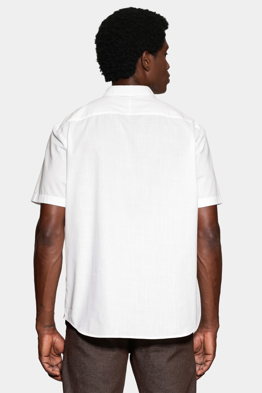 Camisa Manga Curta Regular Loop Flame Bosco Branco — foto 4 de 6