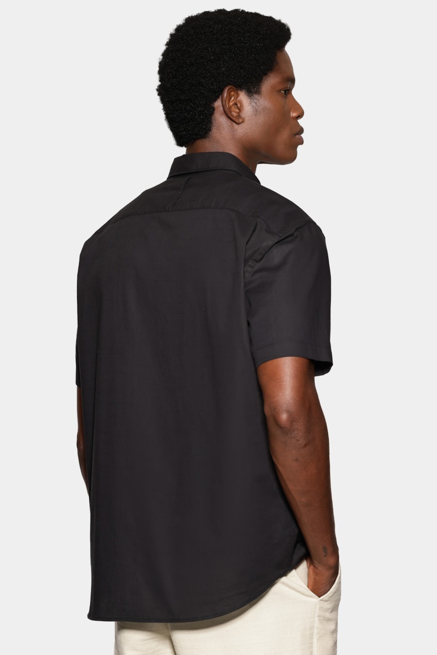 Camisa Manga Curta Regular Loop Flame Bosco Preto — foto 4 de 6