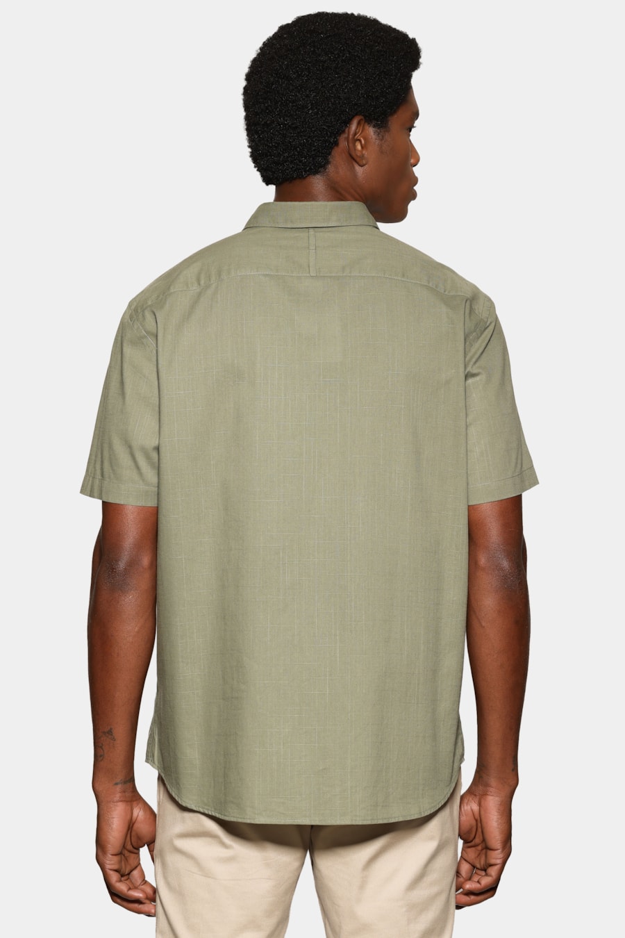 Camisa Manga Curta Regular Loop Flame Bosco Verde — foto 4 de 6