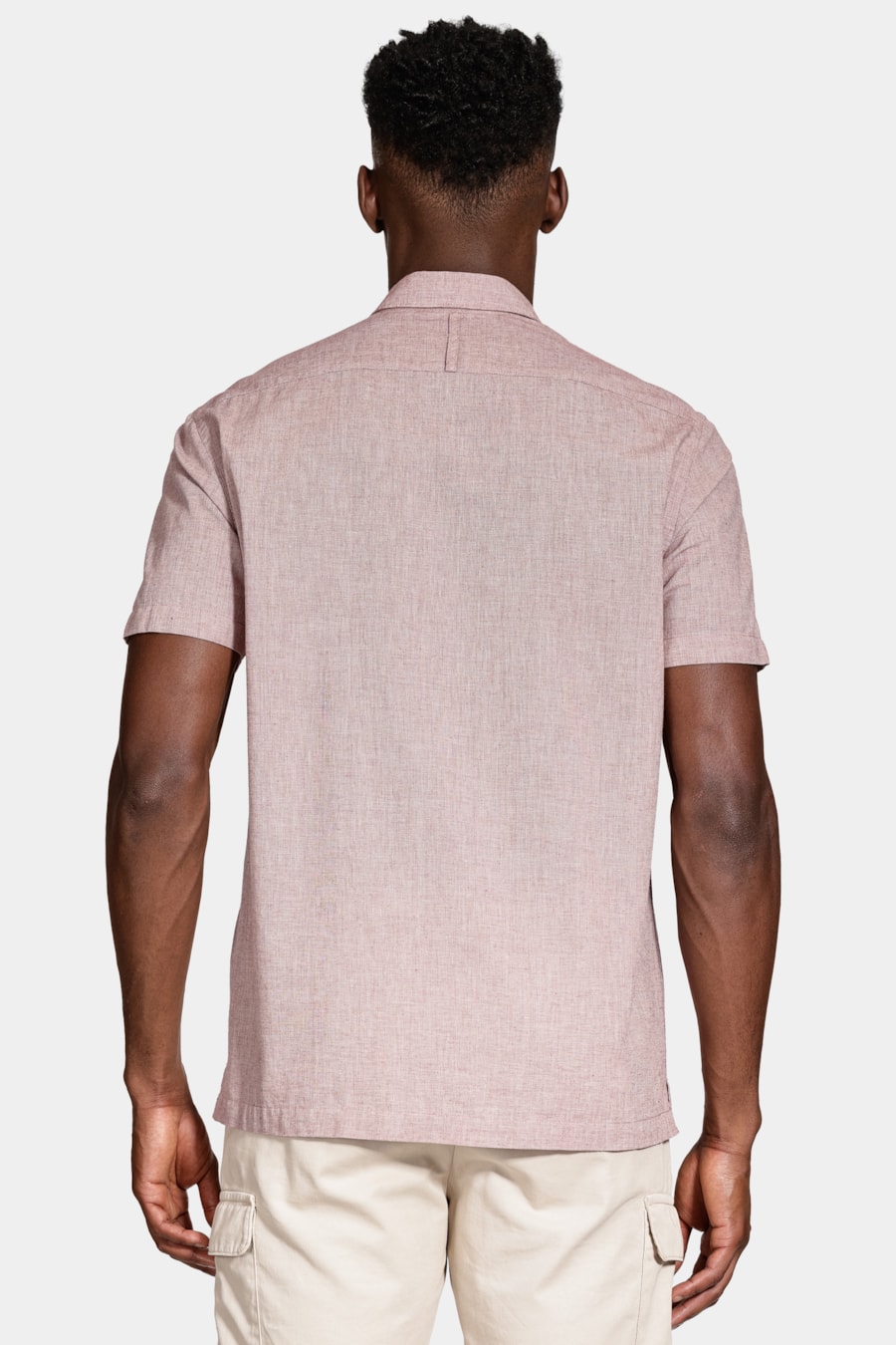 Camisa Manga Curta Regular Loop Flame Telha — foto 4 de 6