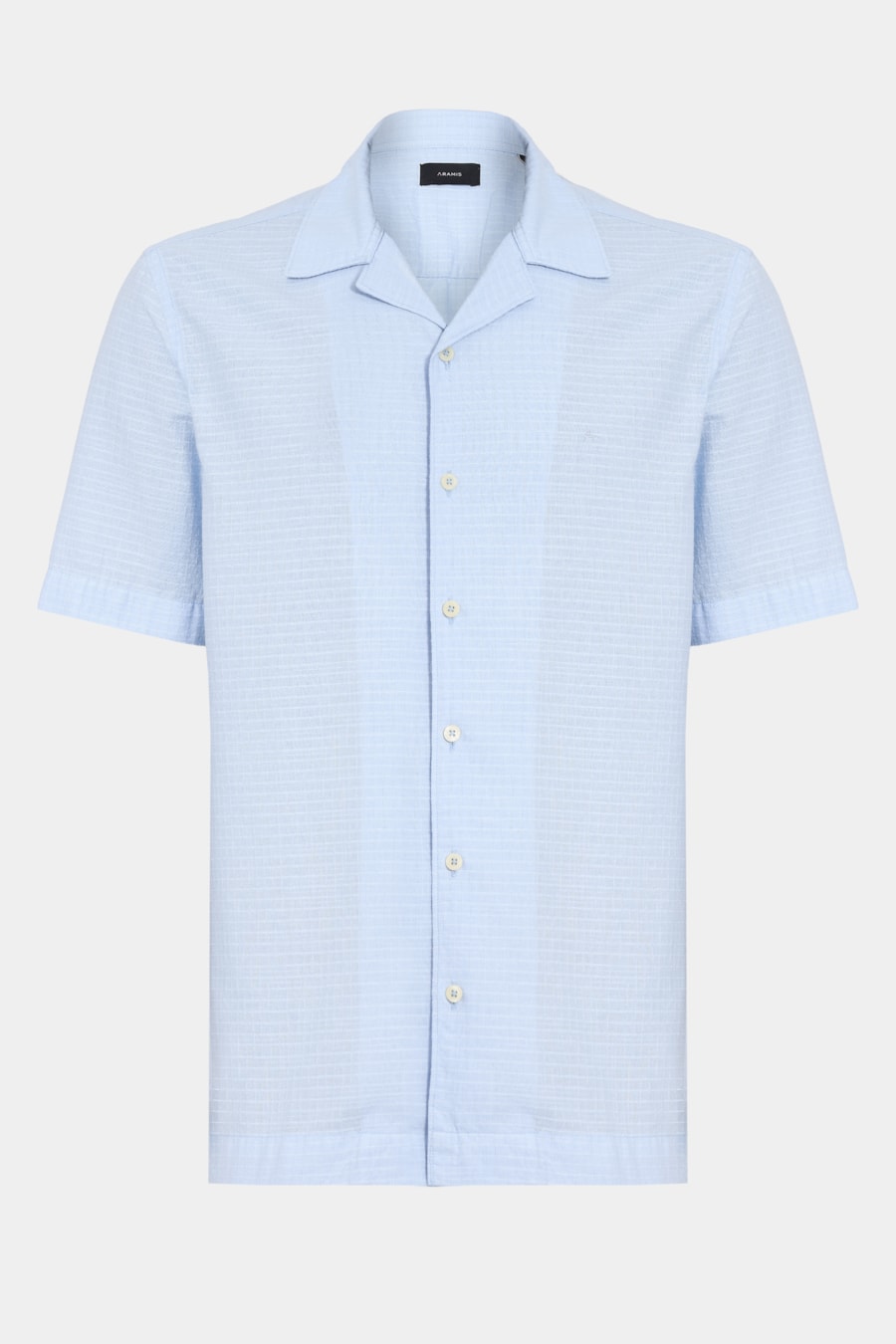 Camisa Manga Curta Regular Maquineta Xadrez Azul Claro — foto 5 de 6