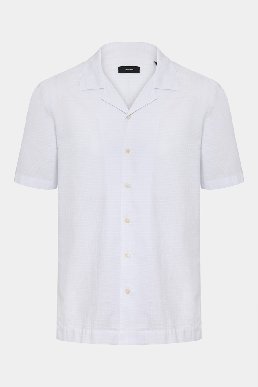 Camisa Manga Curta Regular Maquineta Xadrez Branco — foto 5 de 6