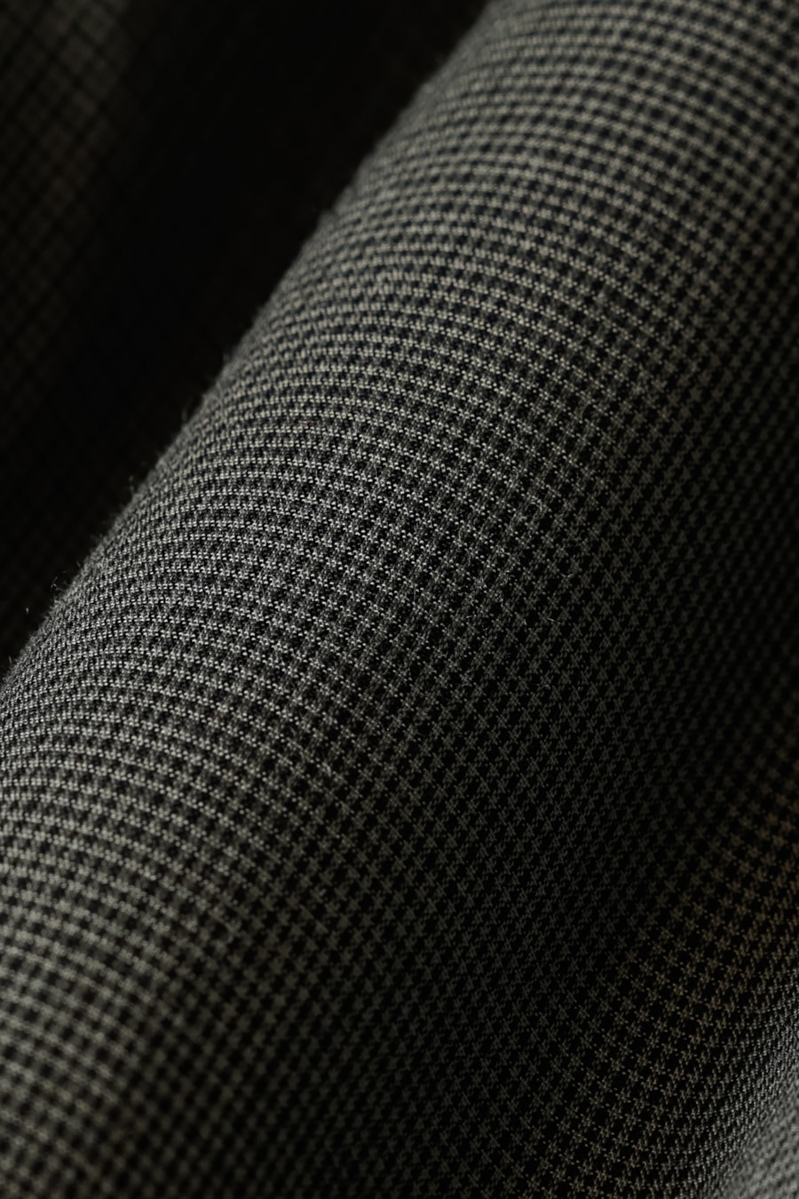 Camisa Manga Curta Regular Micro Xadrez Bolso Preto C/Verde — foto 6 de 6
